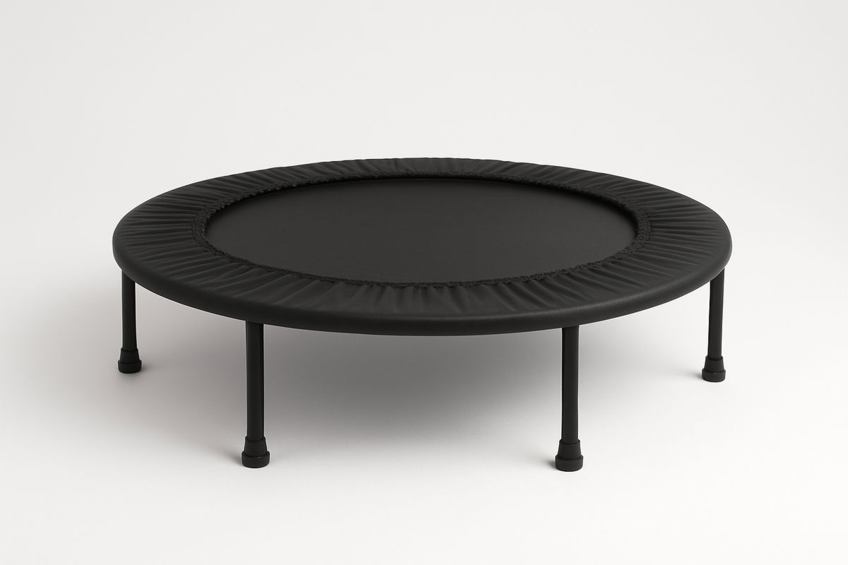 Trampoliini Pyöreä Musta Teräs/Polypropeeni 100cm-Jardineterna