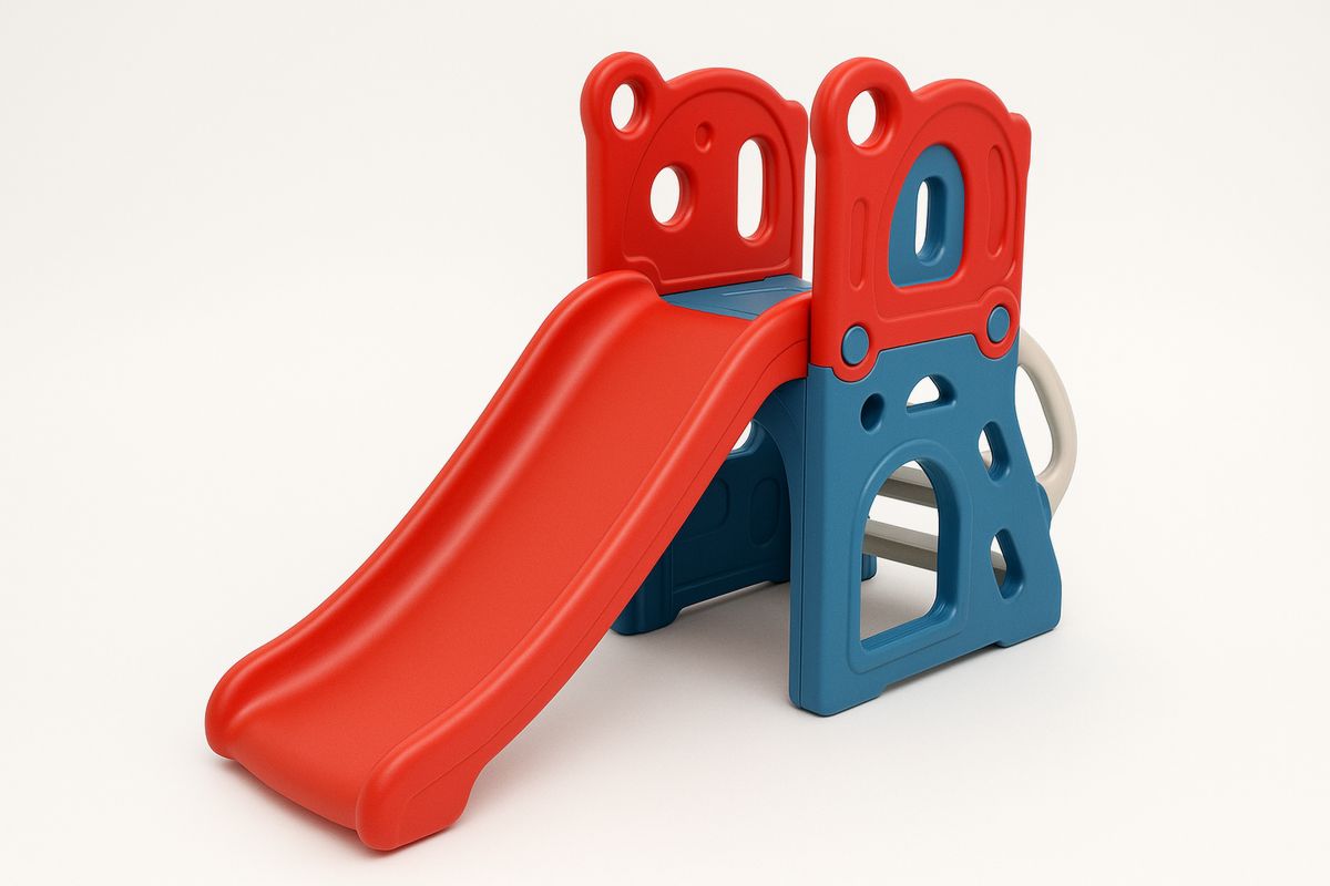 Lasten muovinen liukumäki punainen/sininen-Jardineterna