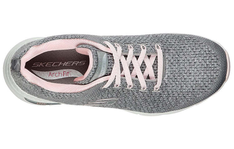 (WMNS) Skecththers Arch Fit - Infinite Adventure Low-Top Grey/Pink 149058-GYPK