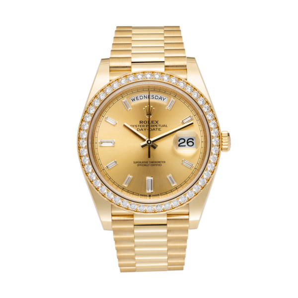 Day-Date 40 Champagne Dial Yellow Gold President Men's Watch 228348RBR 228348