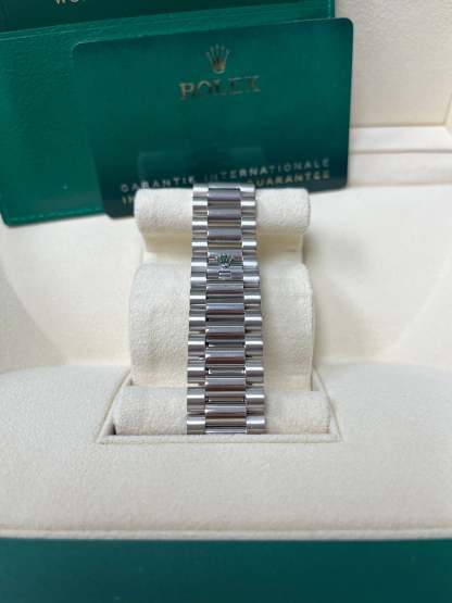 Day-Date 40 White Gold Day-Date 40 Watch - White Gold Bezel - Black Baguette Diamond Dial 228349RBR
