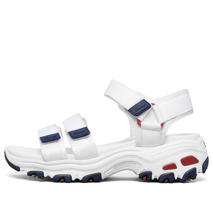 (WMNS) shoes D'Lites Slipper GS White/Blue/Red 31514-WNVR