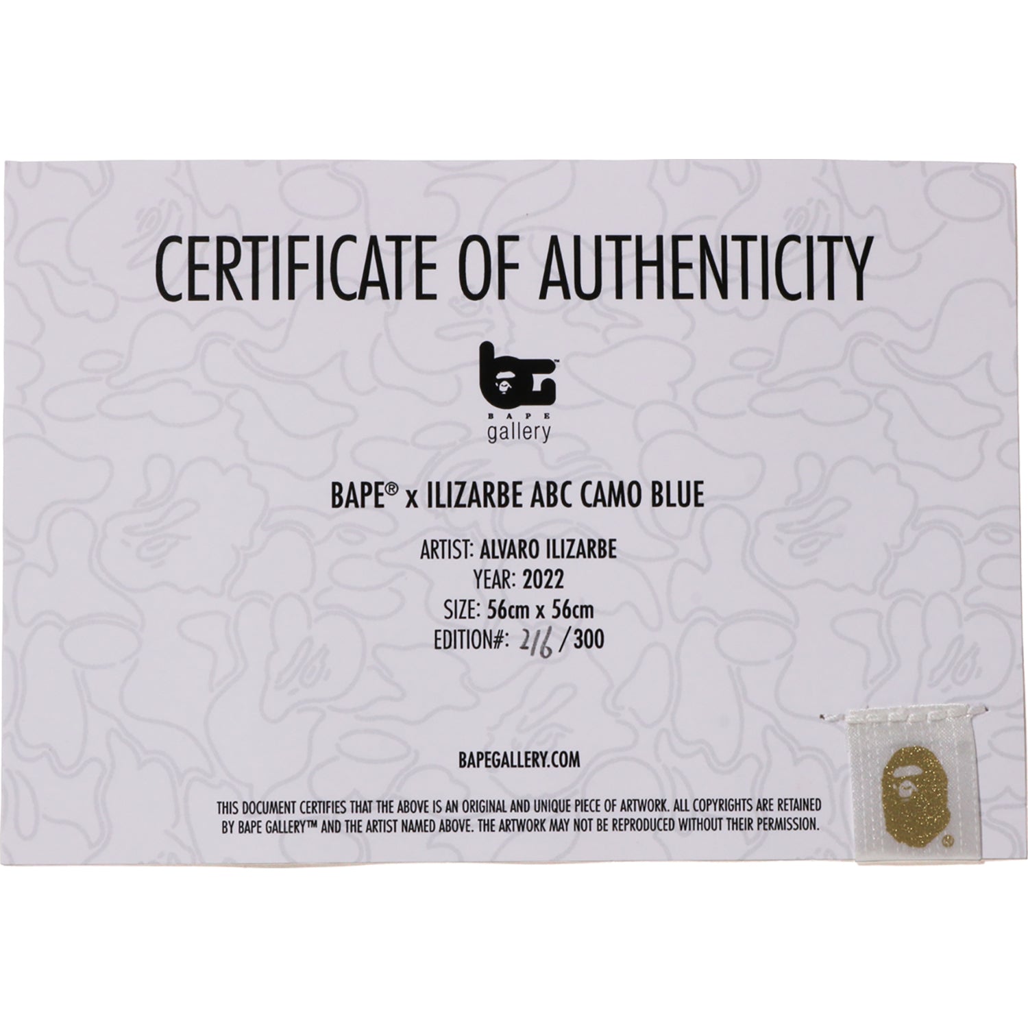 BAthtPE® X ILIZARBE ABC CAMO BLUE by ALVARO ILIZARBE