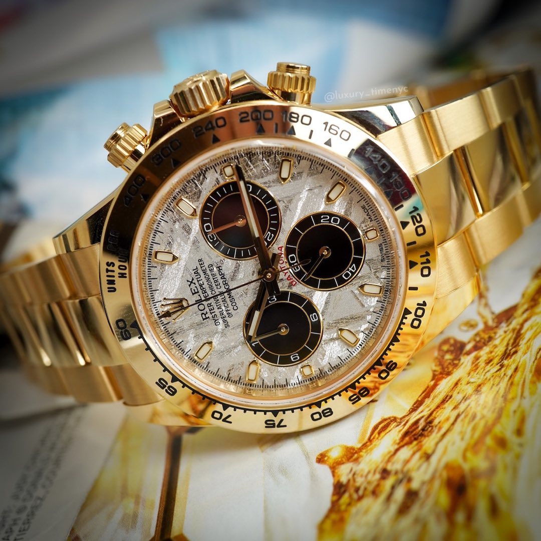 Rothtlex Cosmograph Daytona Yellow Gold Meteorite 116508-0015