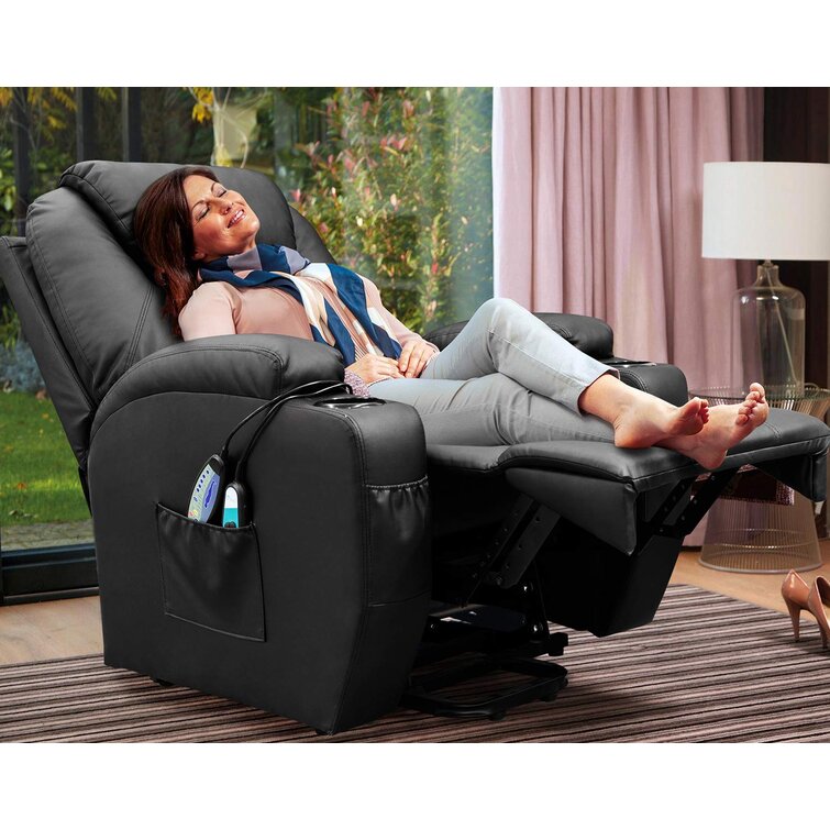 🔥ONLY R899🔥✨Faux Leather Power Lift Recliner Chair with Massage and Heating Functions✨
