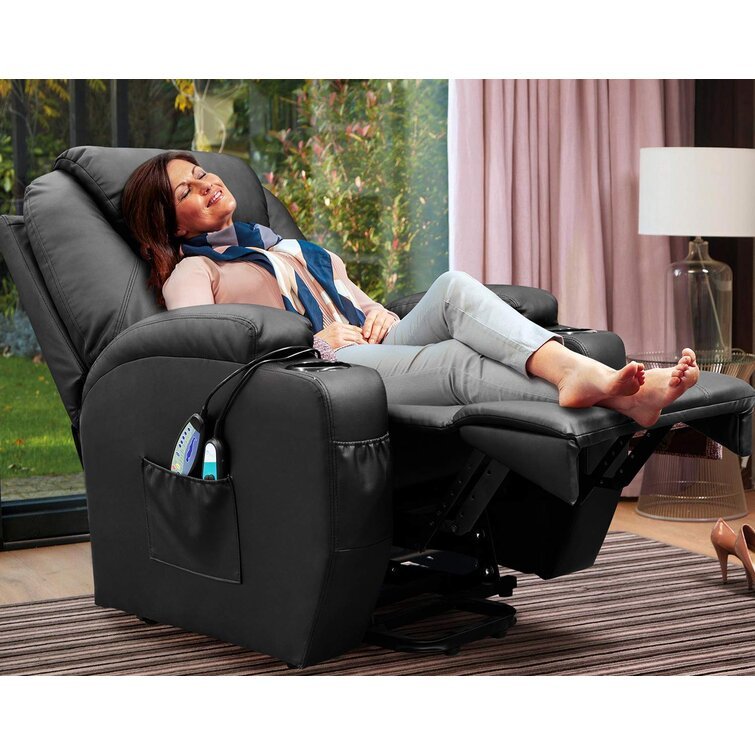 🔥ONLY R899🔥✨Faux Leather Power Lift Recliner Chair with Massage and Heating Functions✨
