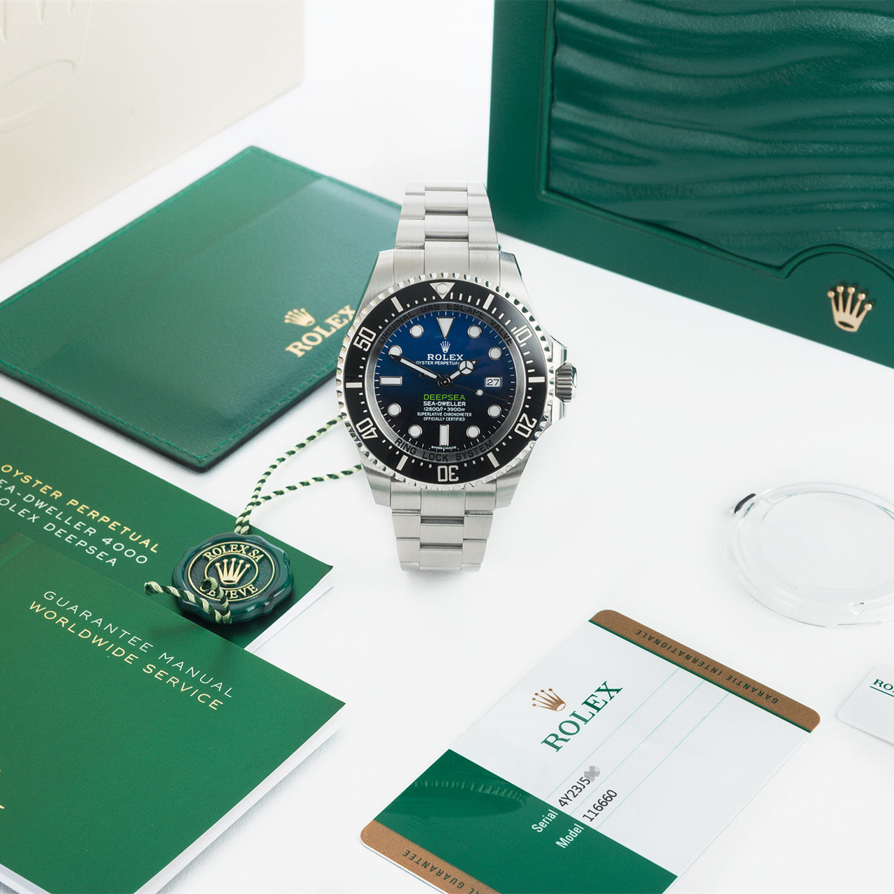 Rolthtex Sea-Dweller Deepsea 126660 D-Blue "James Cameron" Blue Dial 44mm New