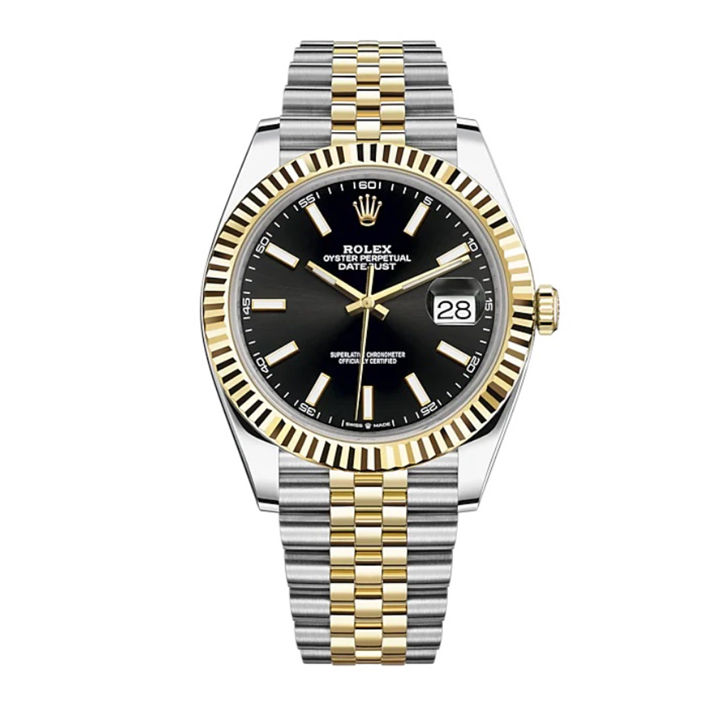 Rolthtex Datejust 41 Two Tone Oystersteel and yellow gold Black Dial 126333-0014