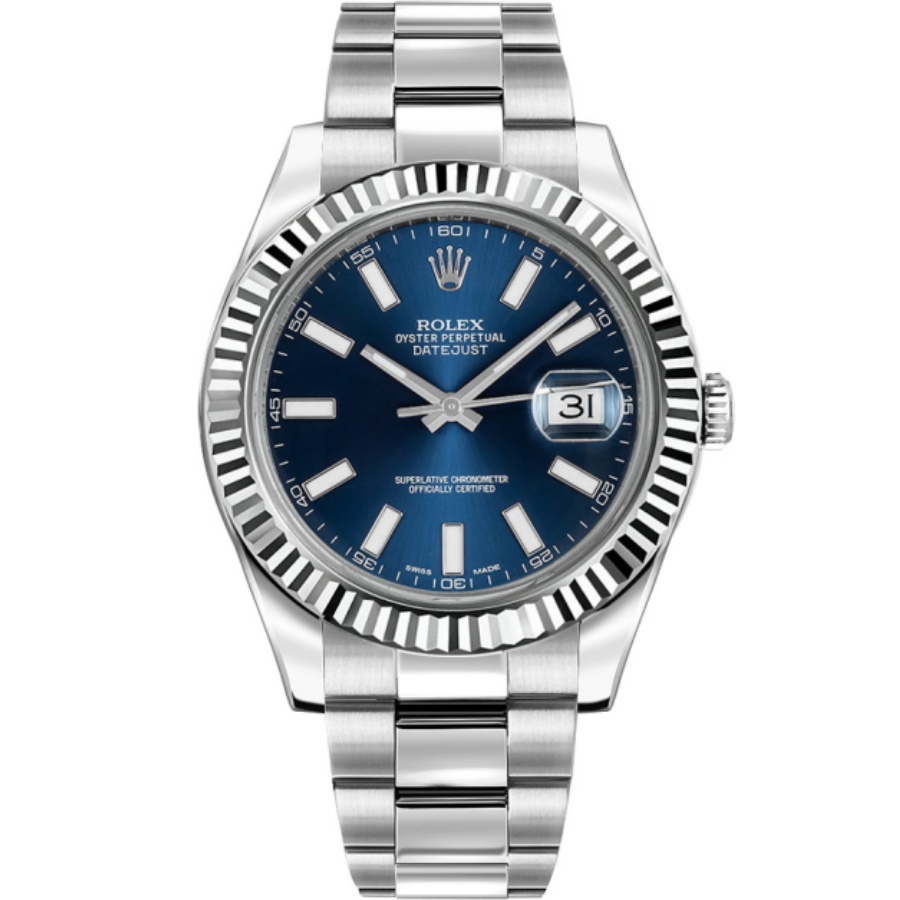 Datejust II 41 Blue Dial Men's Watch 116334