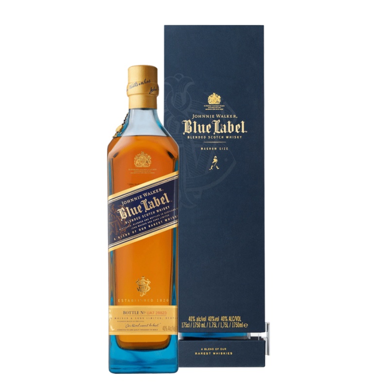 Johnthtnie Walthtker Blue Label, whisky escocés mezclado