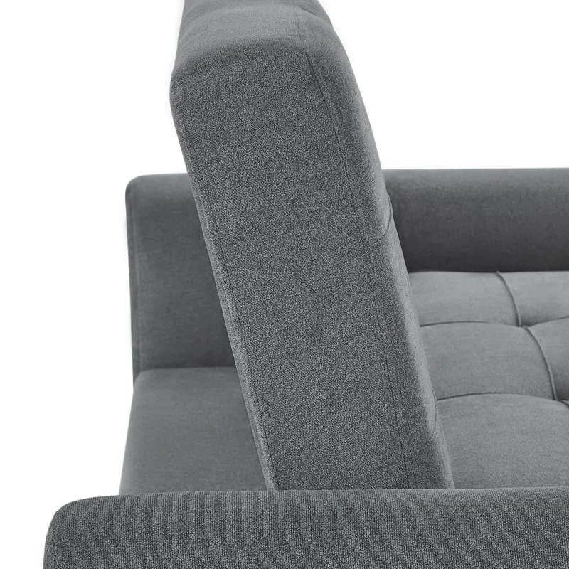 Serta Sabrina 72.6'' Queen Rolled Arm Tufted Back Convertible Sleeper Sofa with Cushions