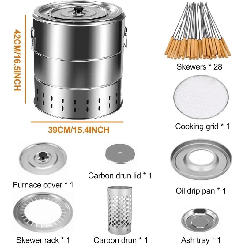 Portable smokeless oven