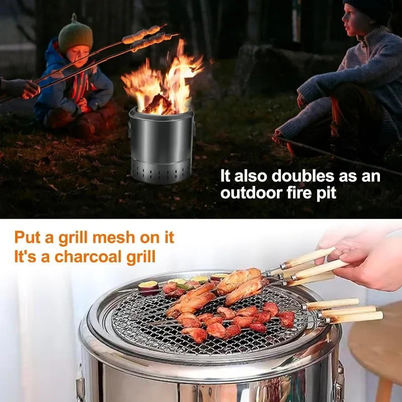 Portable smokeless oven