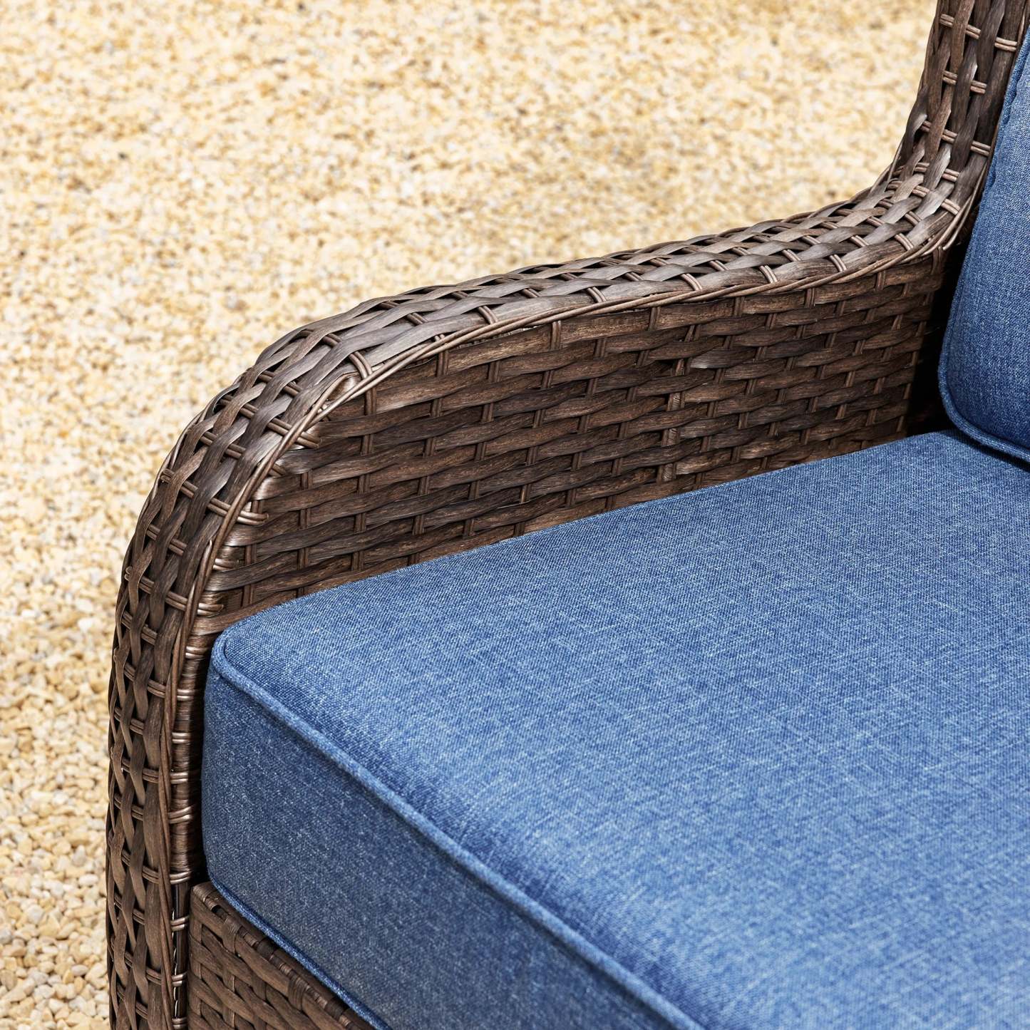 Hawthorne 5 Seater Patio Rattan Sofa Set with Swivel Chairs