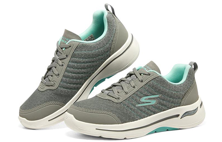 (WMNS) Skecththers Go Walk Arch Fit-True Vision 'Gray Blue' 124484-GYLB