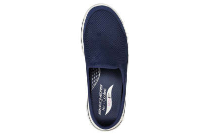 (WMNS) Skecththers Go Walk Casual Navy Blue 124481-NVW