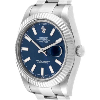 Datejust II 41 Blue Dial Men's Watch 116334