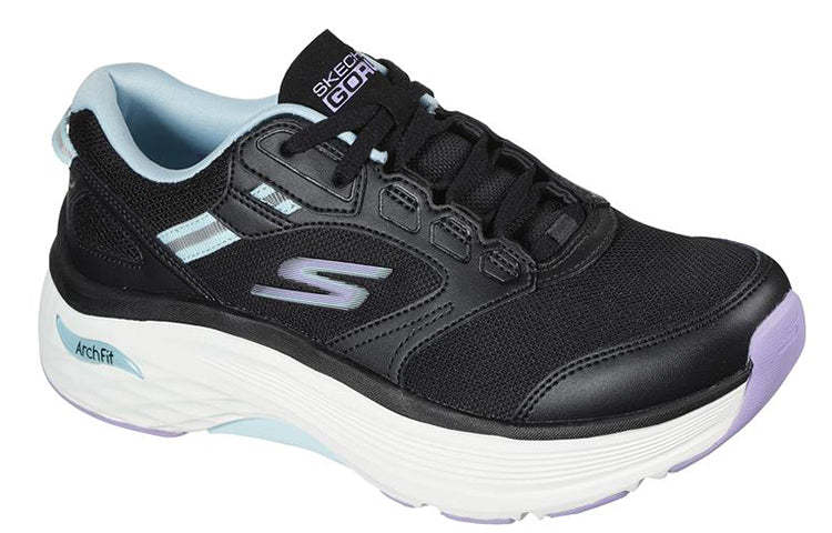 (WMNS) Skecththers Max Cushioning Arch Fit Low-Top Running Shoes Black 128301-BKAQ