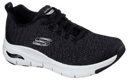 (WMNS) Skecththers Arch Fit-Infinite Adventure 'Black White' 149058-BKW