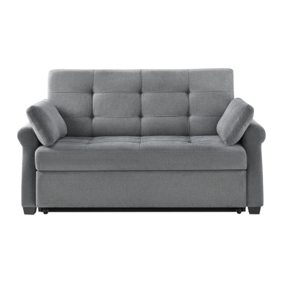 Serta Sabrina 72.6'' Queen Rolled Arm Tufted Back Convertible Sleeper Sofa with Cushions