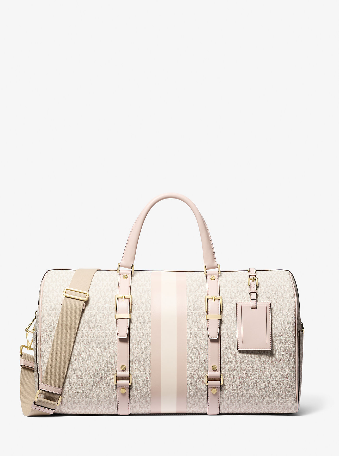 Bedford Travel Extra-Large Signature Logo Stripe Weekender Bag