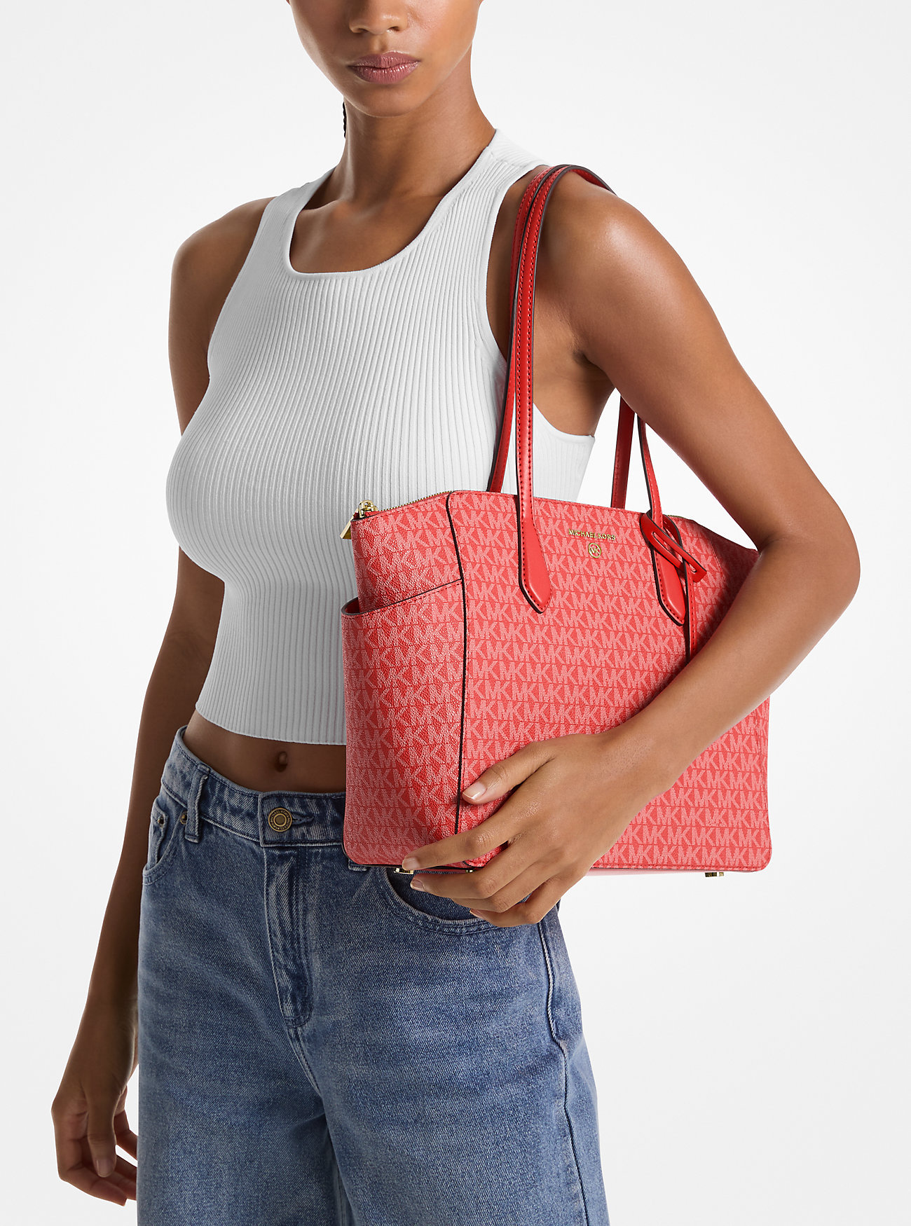 Marilyn Medium Signature Logo Tote Bag