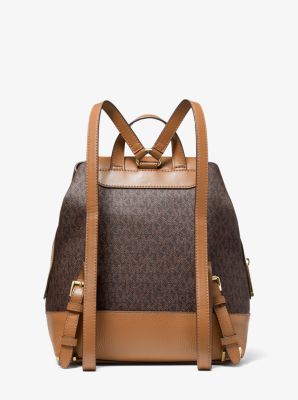 Raven Medium Logo and Pebbled Leather Backpack