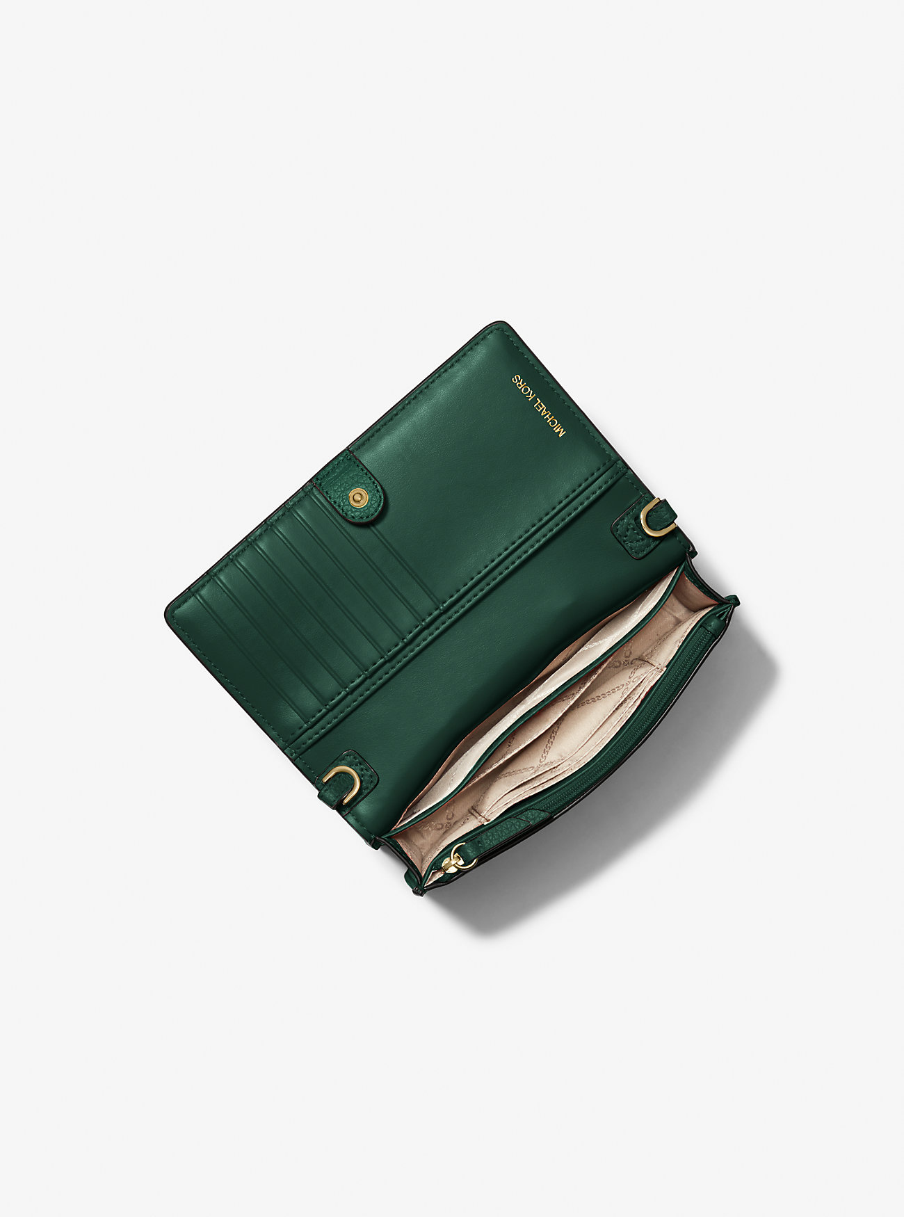 Jet Set Small Pebbled Leather Smartphone Convertible Crossbody Bag