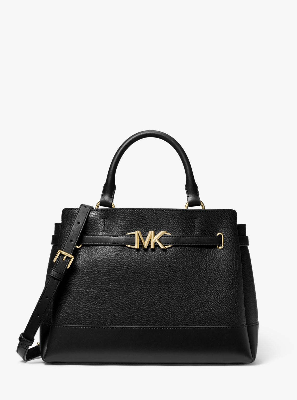 Reed Large Leather Belted Satchel