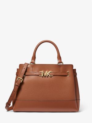 Reed Large Leather Belted Satchel