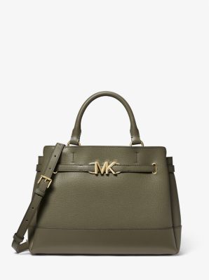 Reed Large Leather Belted Satchel