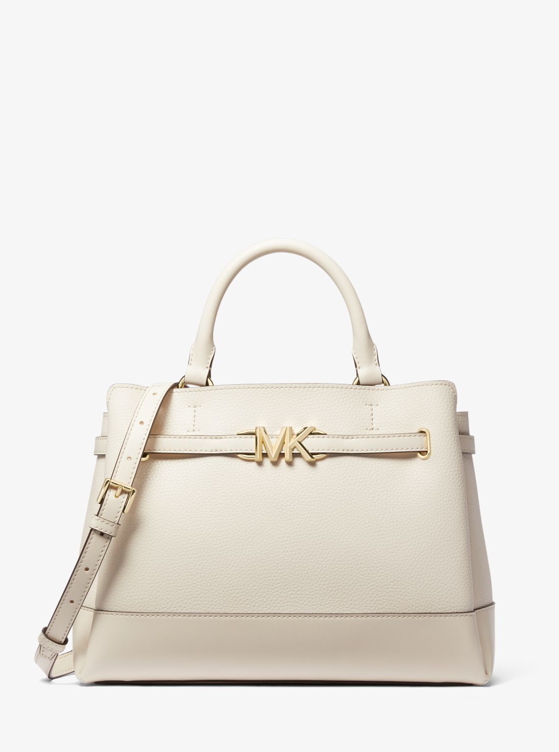 Reed Large Leather Belted Satchel