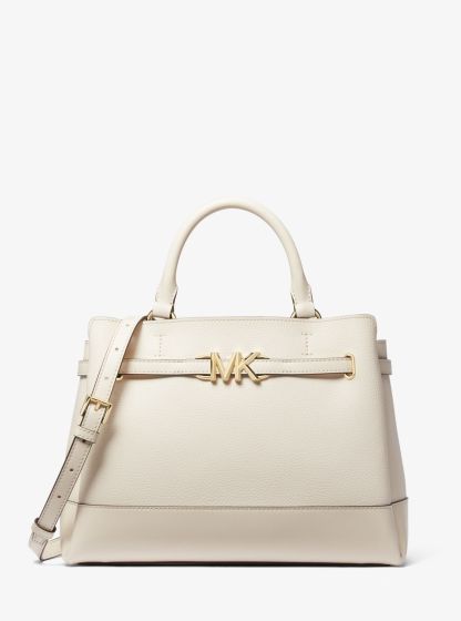 Reed Large Leather Belted Satchel