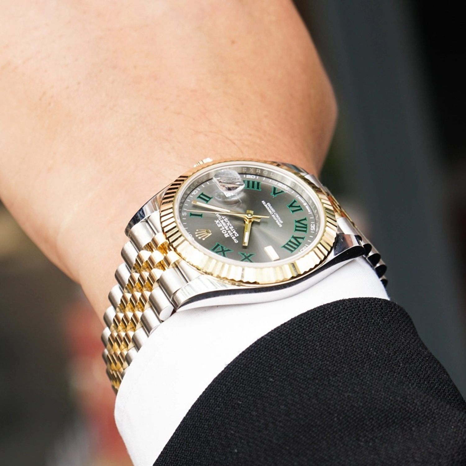 Rolthtex Datejust 41 Oystersteel and yellow gold Wimbledon - M126333-0020/126333-0019 Brand Unworn