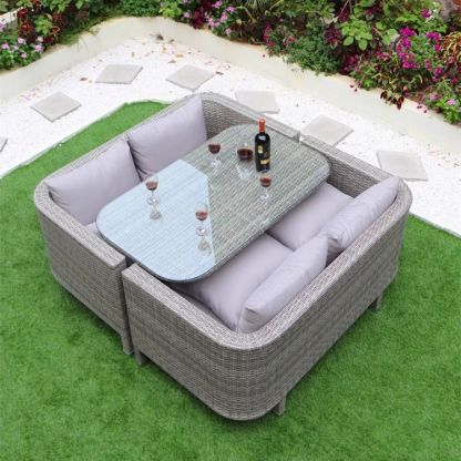 2-Piece Double Chair Set with Cushions & Table Cover — Flash Sale, Limited Units