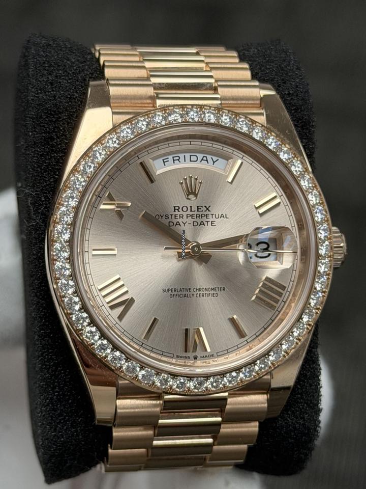 Rothtlex Day-Date 40 Full Set Excellent Condition 2025 Champagne Roman