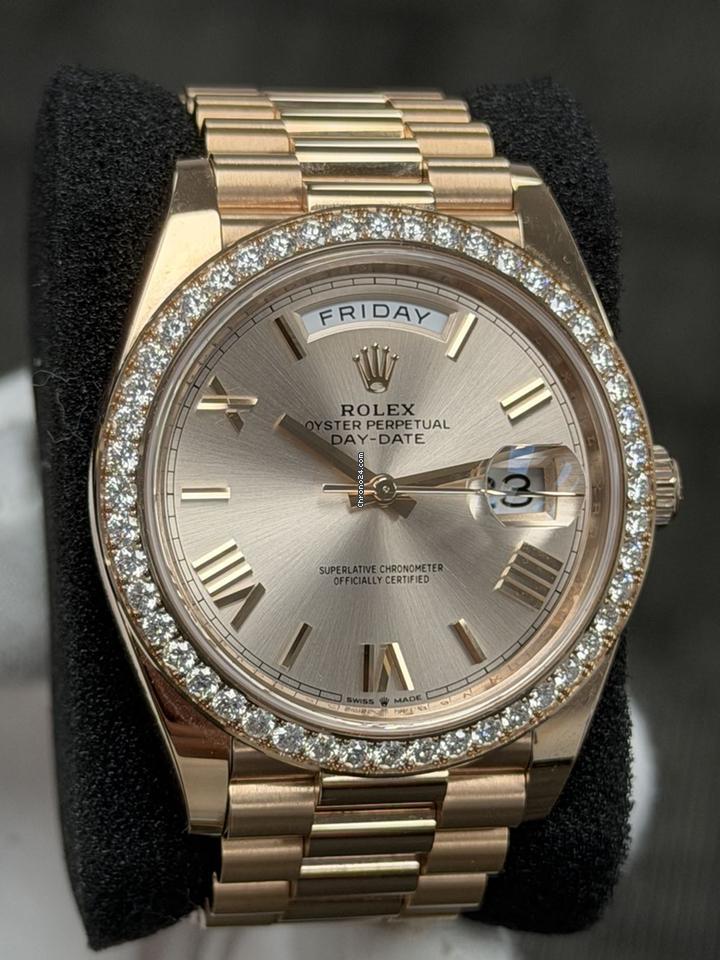 Rothtlex Day-Date 40 Full Set Excellent Condition 2025 Champagne Roman
