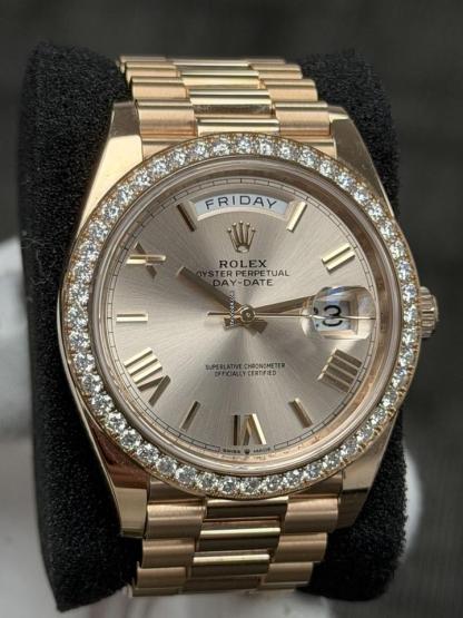 Rothtlex Day-Date 40 Full Set Excellent Condition 2025 Champagne Roman