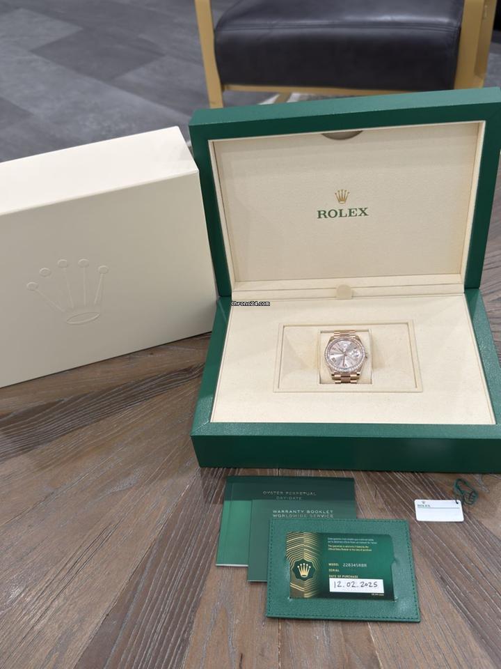 Rothtlex Day-Date 40 Full Set Excellent Condition 2025 Champagne Roman