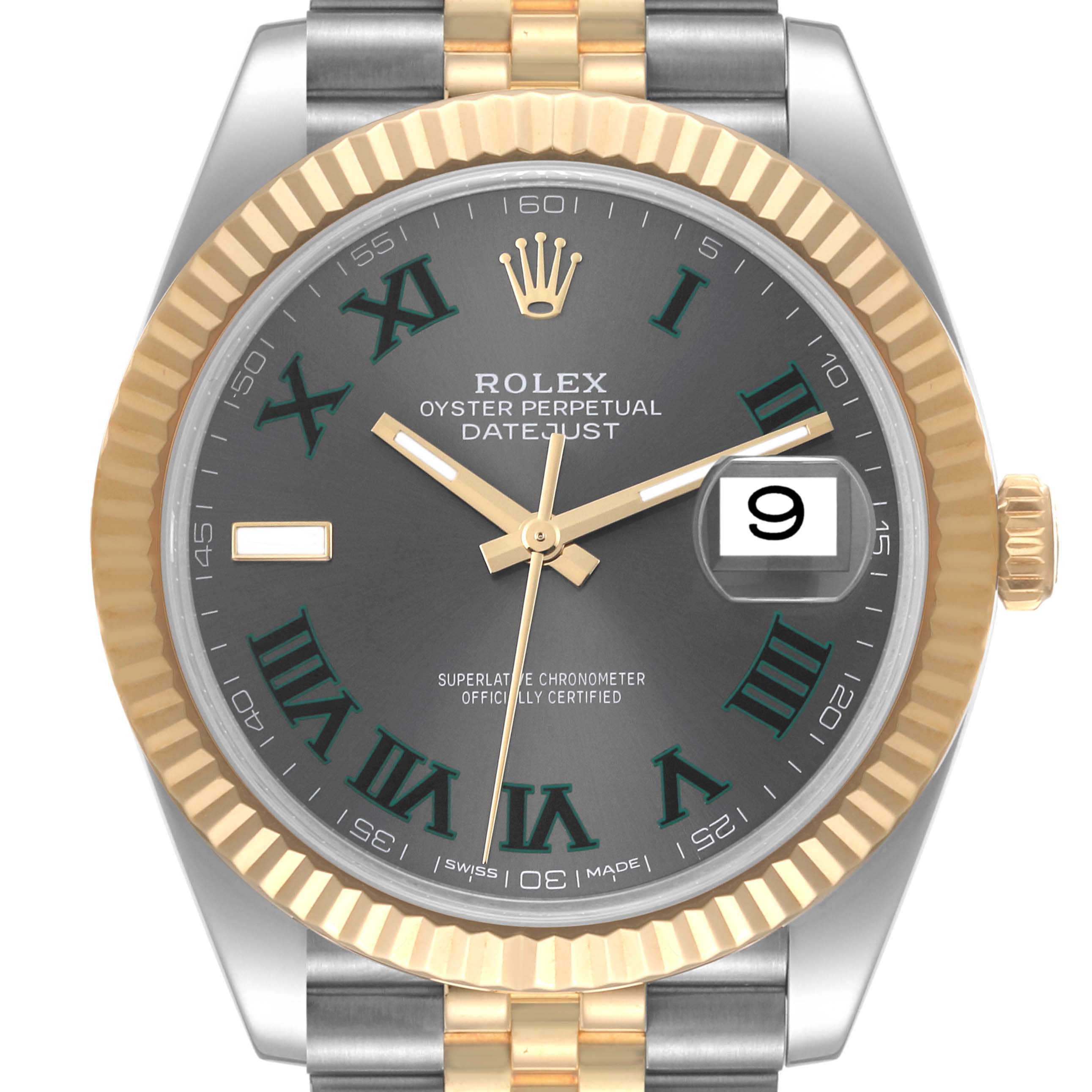 Rolthtex Datejust 41 Oystersteel and yellow gold Wimbledon - M126333-0020/126333-0019 Brand Unworn