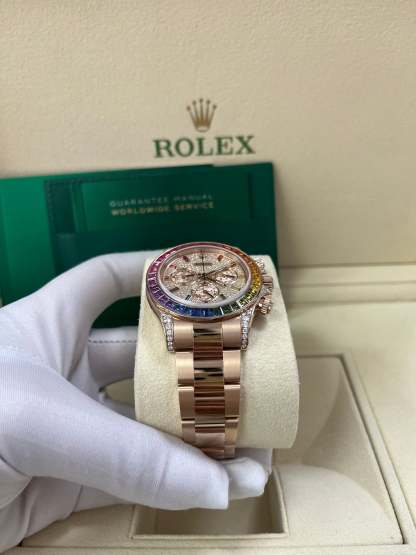 DAYTONA RAINBOW DIAMOND ROSE GOLD STAINLESS STEEL40mm