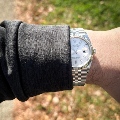 Rolthtex Datejust 41 Oystersteel and 18K White Gold 41 mm White Dial 126334-0010