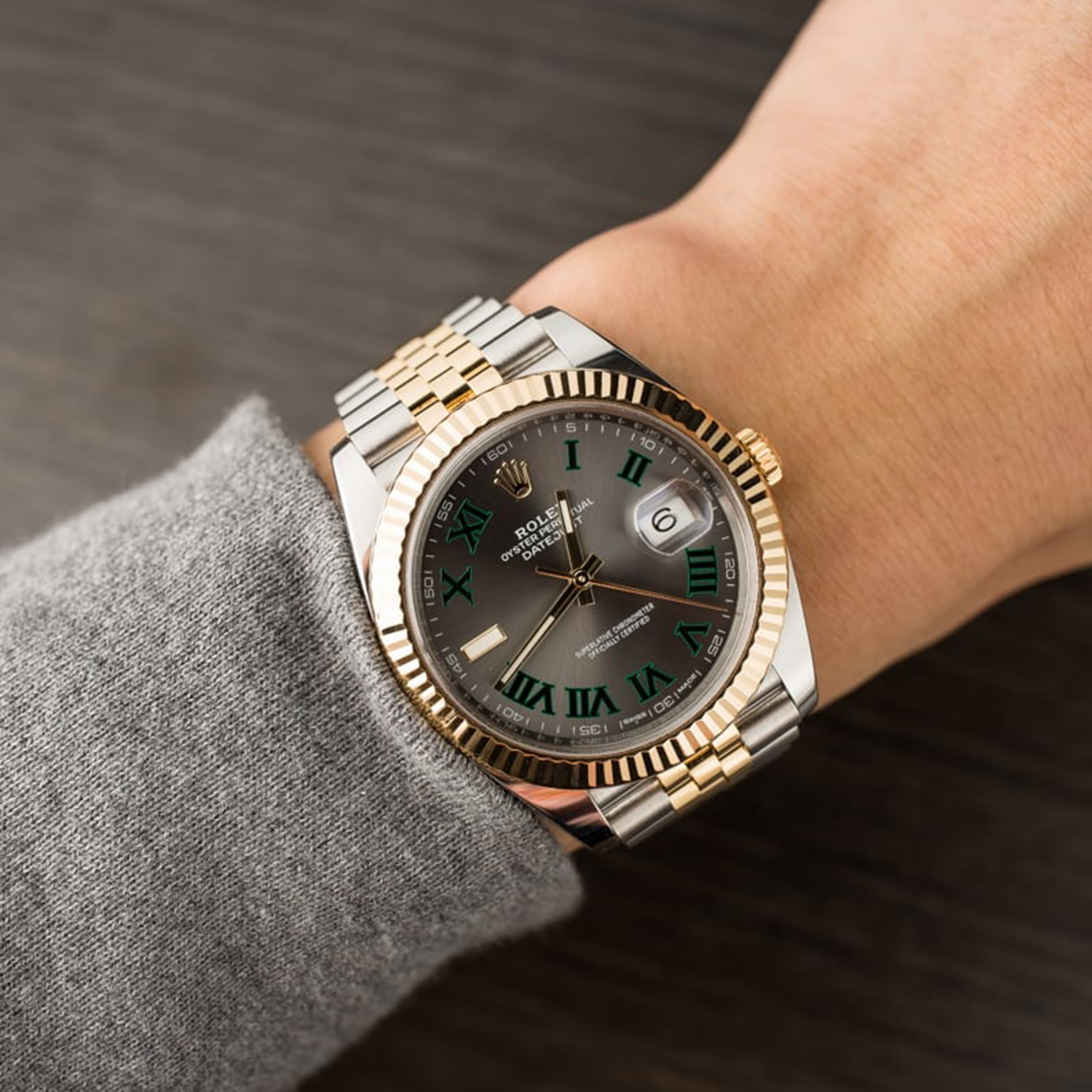 Rolthtex Datejust 41 Oystersteel and yellow gold Wimbledon - M126333-0020/126333-0019 Brand Unworn