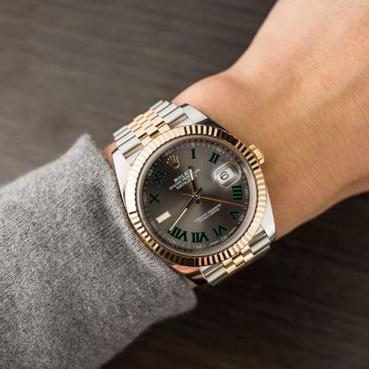Rolthtex Datejust 41 Oystersteel and yellow gold Wimbledon - M126333-0020/126333-0019 Brand Unworn