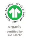Global Organic Textile Standard GOTS organic certified by CU 831717-logo