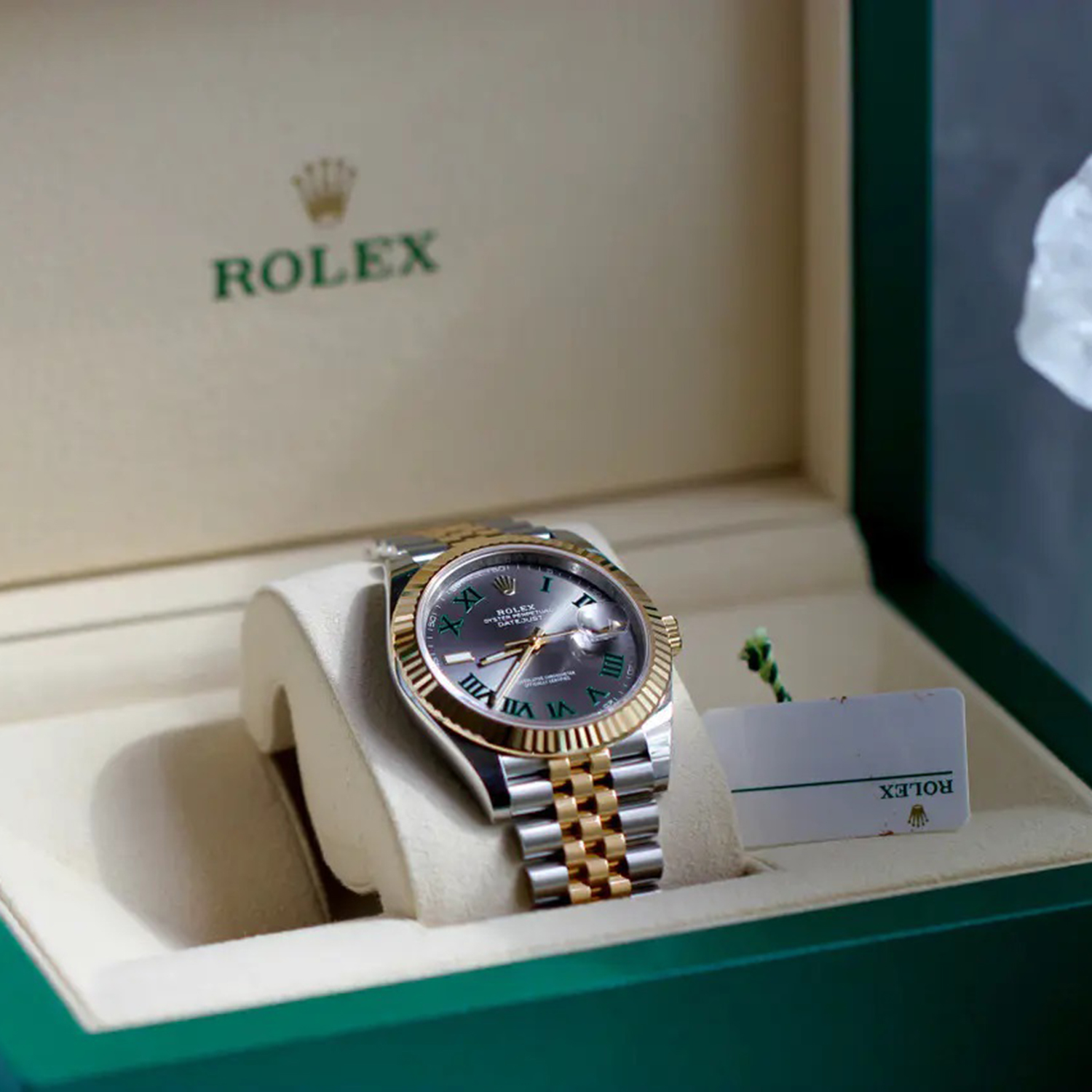 Rolthtex Datejust 41 Oystersteel and yellow gold Wimbledon - M126333-0020/126333-0019 Brand Unworn