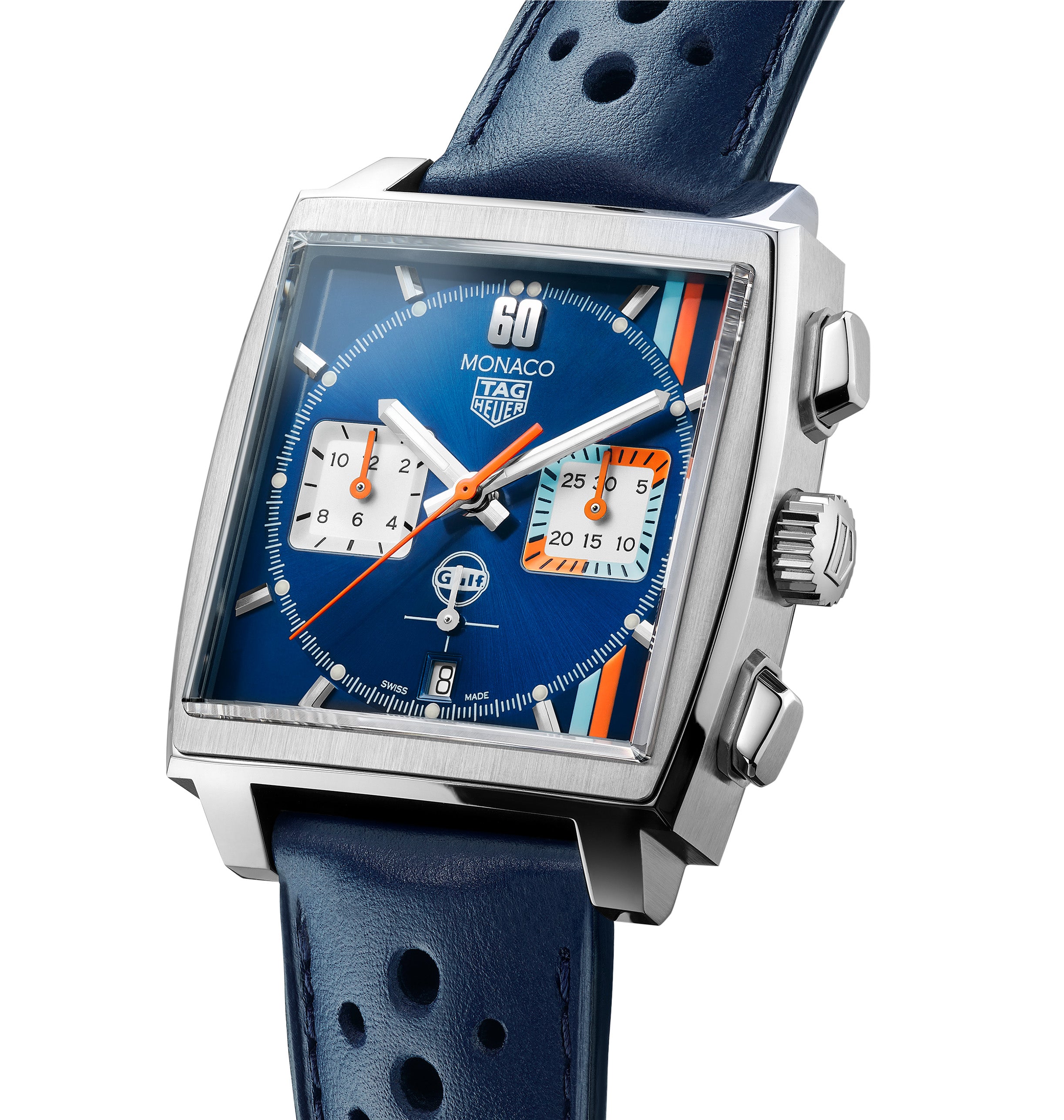 TAthtG Hethtuer Men's Monaco X Gulf Iconic Watch
