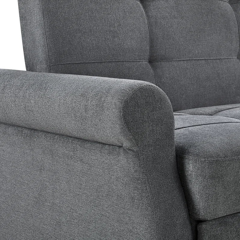Serta Sabrina 72.6'' Queen Rolled Arm Tufted Back Convertible Sleeper Sofa with Cushions