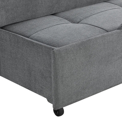 Serta Sabrina 72.6'' Queen Rolled Arm Tufted Back Convertible Sleeper Sofa with Cushions