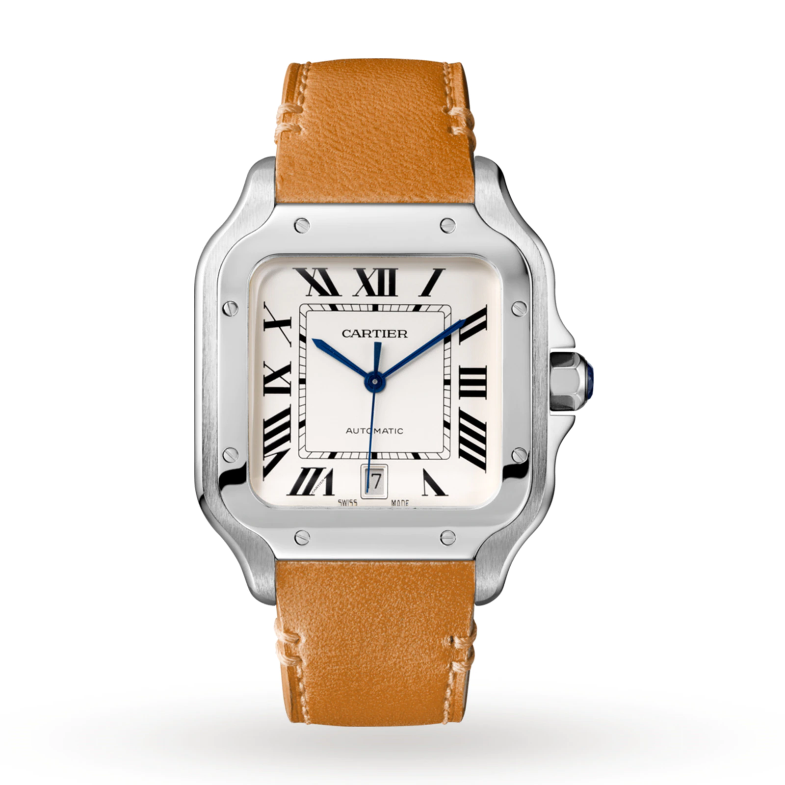 SANTOS DE , LARGE MODEL And Leather Bracelets